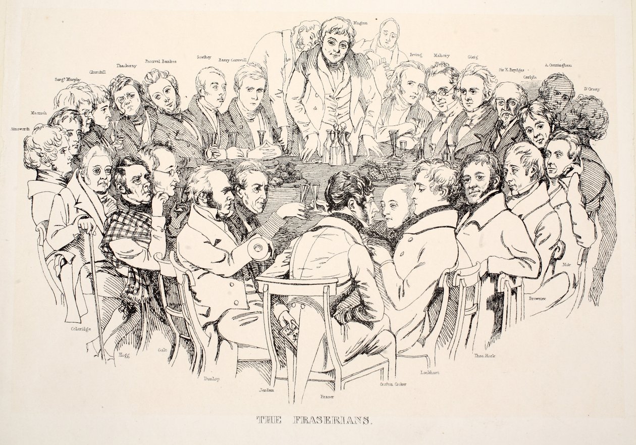 I Fraserians, pub. 1835 da Daniel Maclise