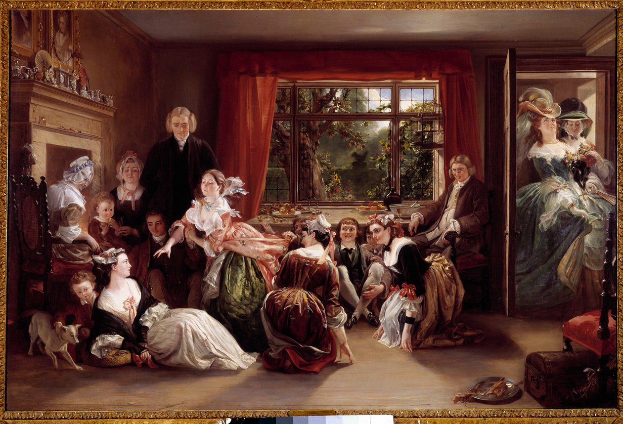 Il gioco della caccia alla pantofola da Daniel Maclise