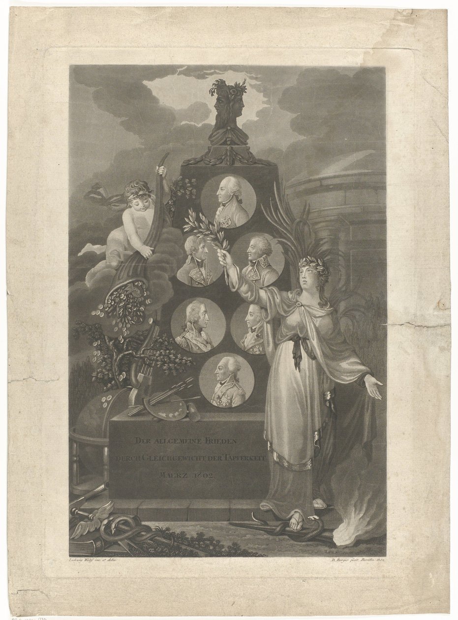 Allegoria della Pace di Amiens, 1802 da Daniel Berger
