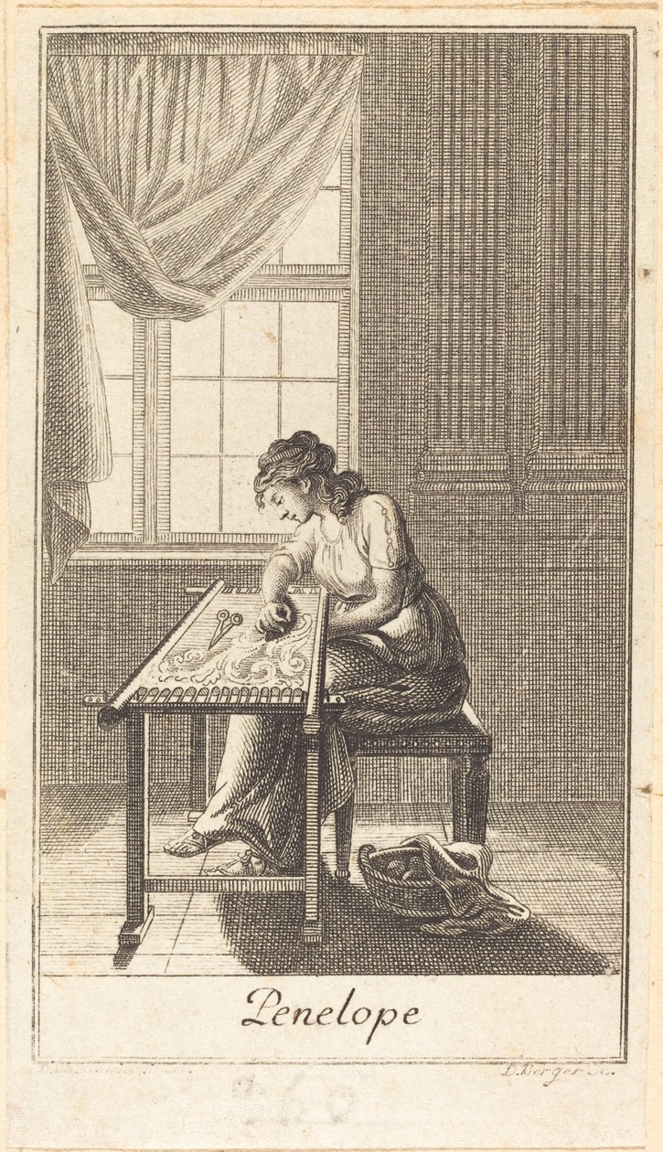 Penelope da Daniel Berger after Daniel Nikolaus Chodowiecki