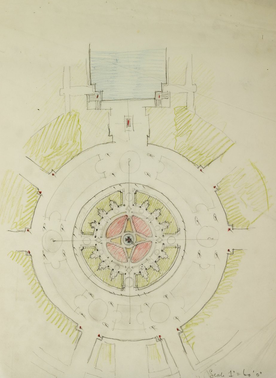 Potomac Round Point, Washington D.C., Schizzo del piano, 1909 da Daniel Burnham