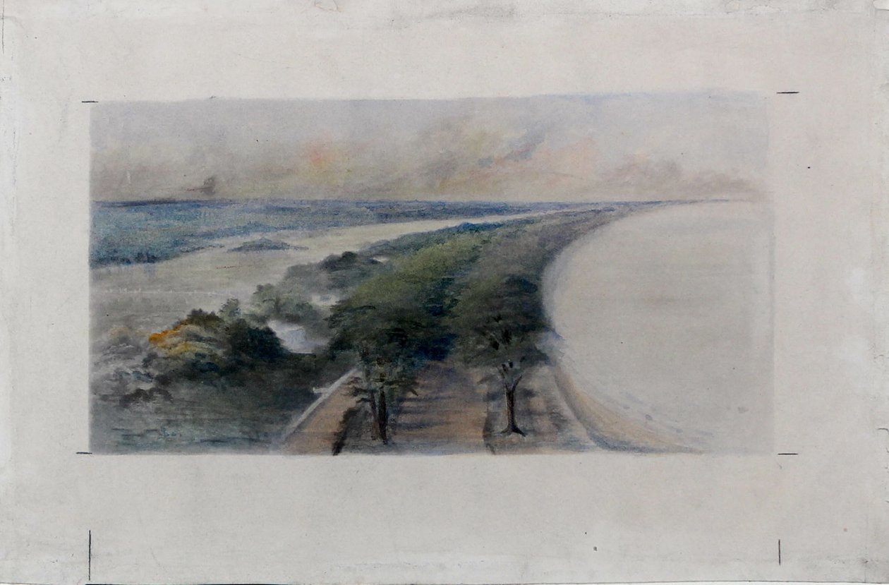 South Shore Park, Chicago, Illinois, schizzo di design da Daniel Burnham