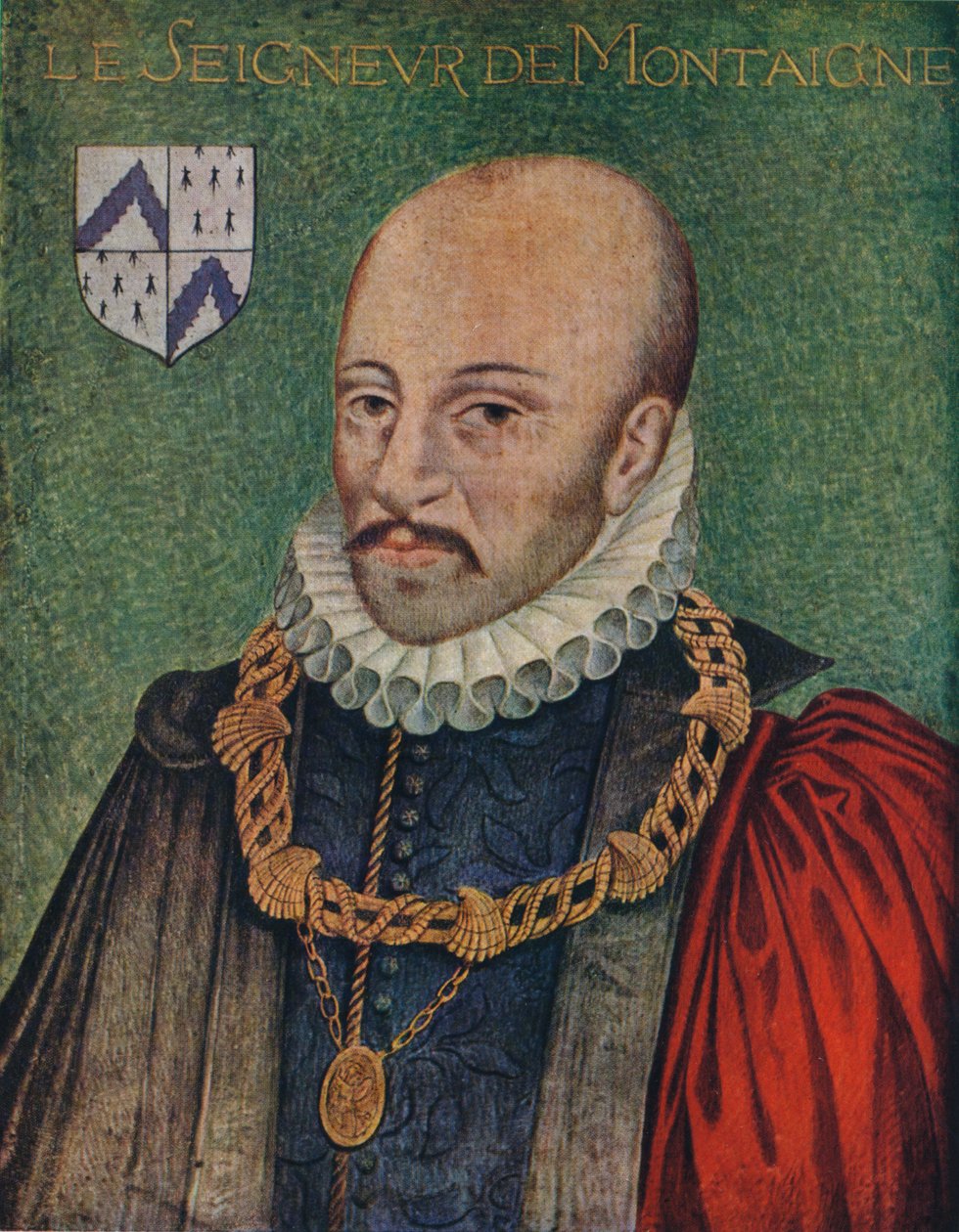 Ritratto di Michel Montaigne, c1578, 1939 da Daniel Dumonstier