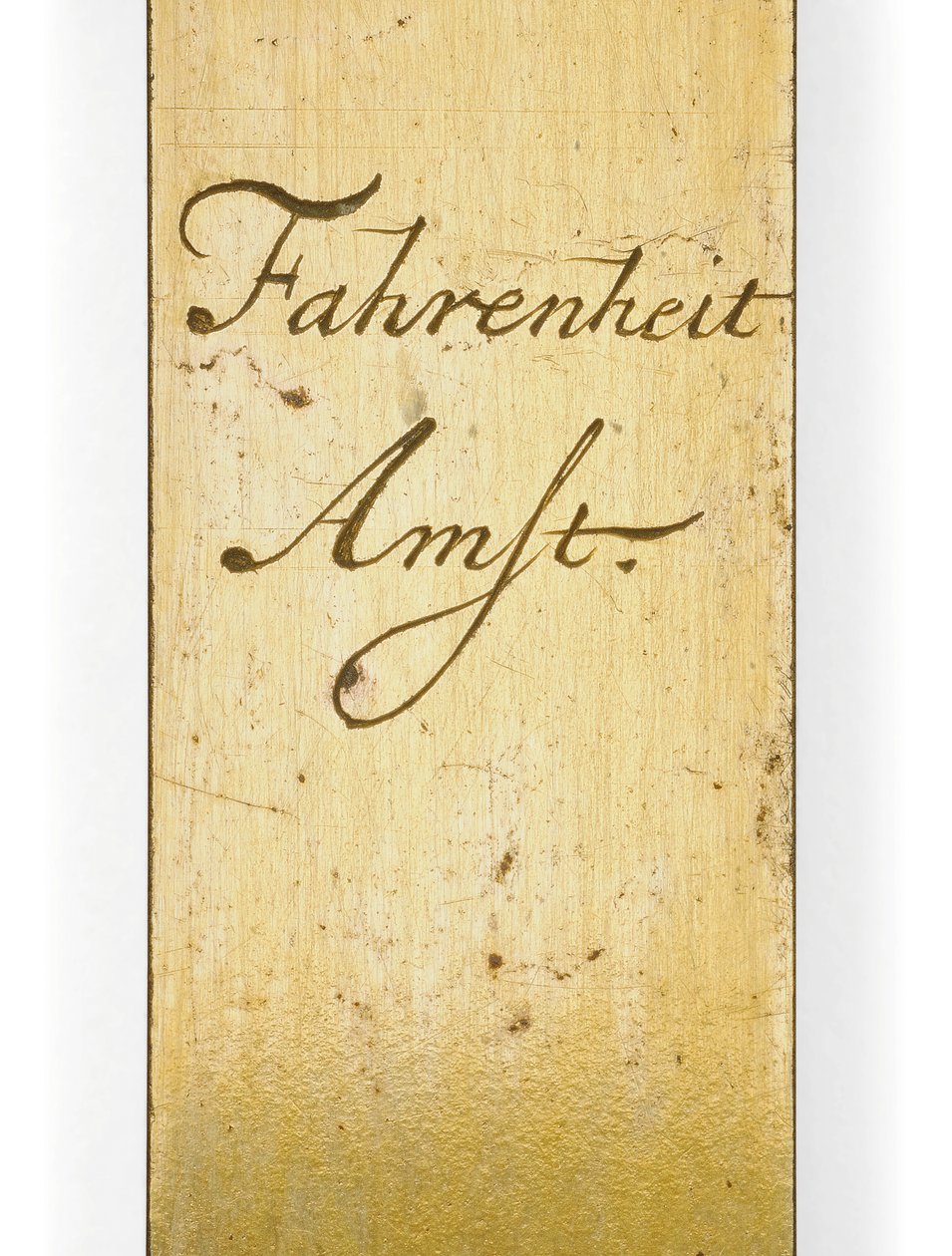Scala del termometro firmata da Daniel Gabriel Fahrenheit