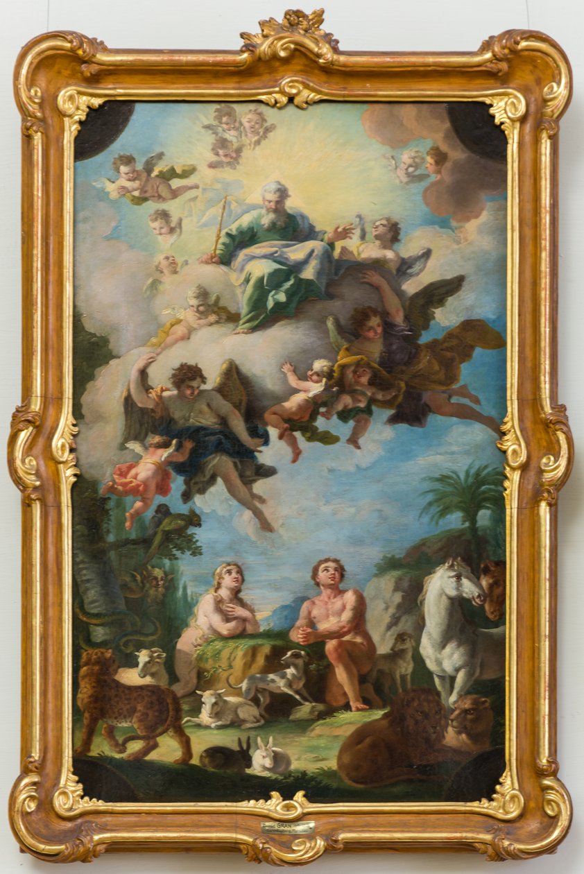 Il Paradiso (schizzo per un affresco sul soffitto della basilica di Sonntagberg, Bassa Austria) da Daniel Gran