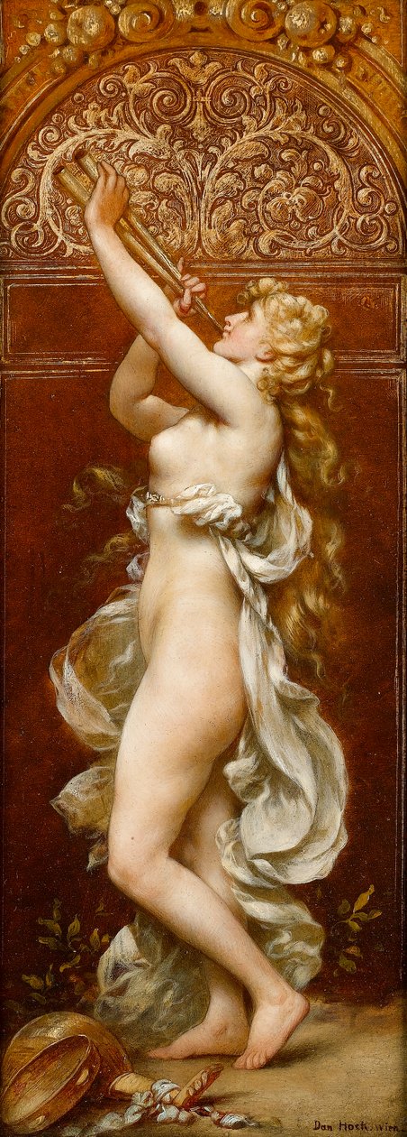 Musica: un pannello decorativo allegorico da Daniel Hock