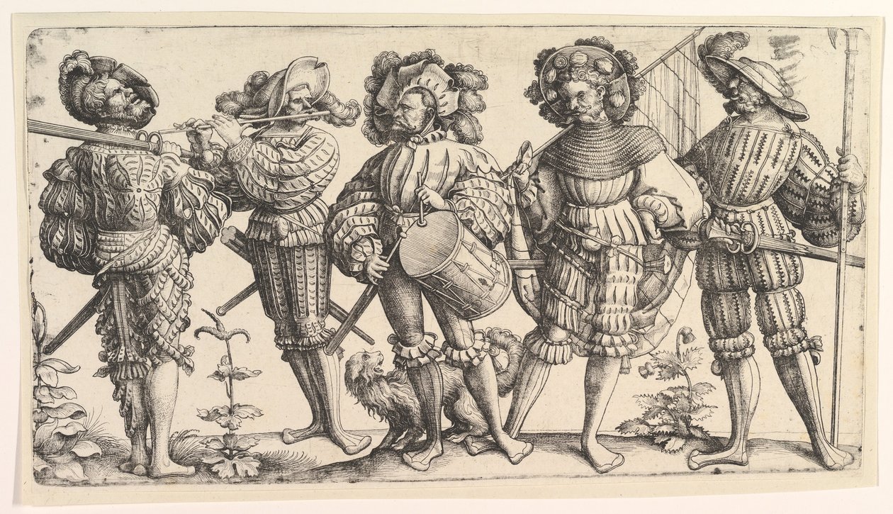 Cinque soldati tedeschi da Daniel Hopfer