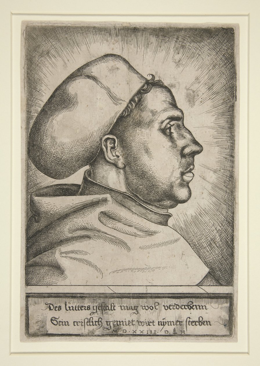 Martin Lutero, 1523 da Daniel Hopfer