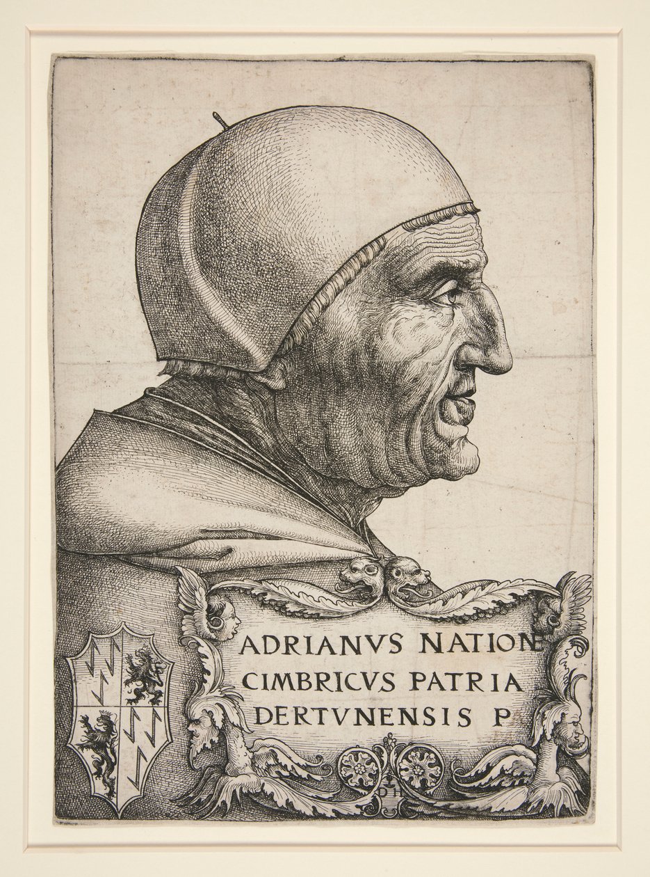 Ritratto di Adriano VI (Papa 1522-1523) da Daniel Hopfer