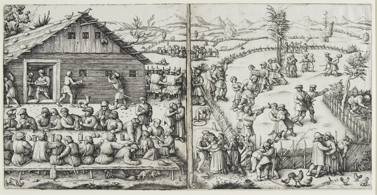 La festa, dopo il 1520 da Daniel Hopfer