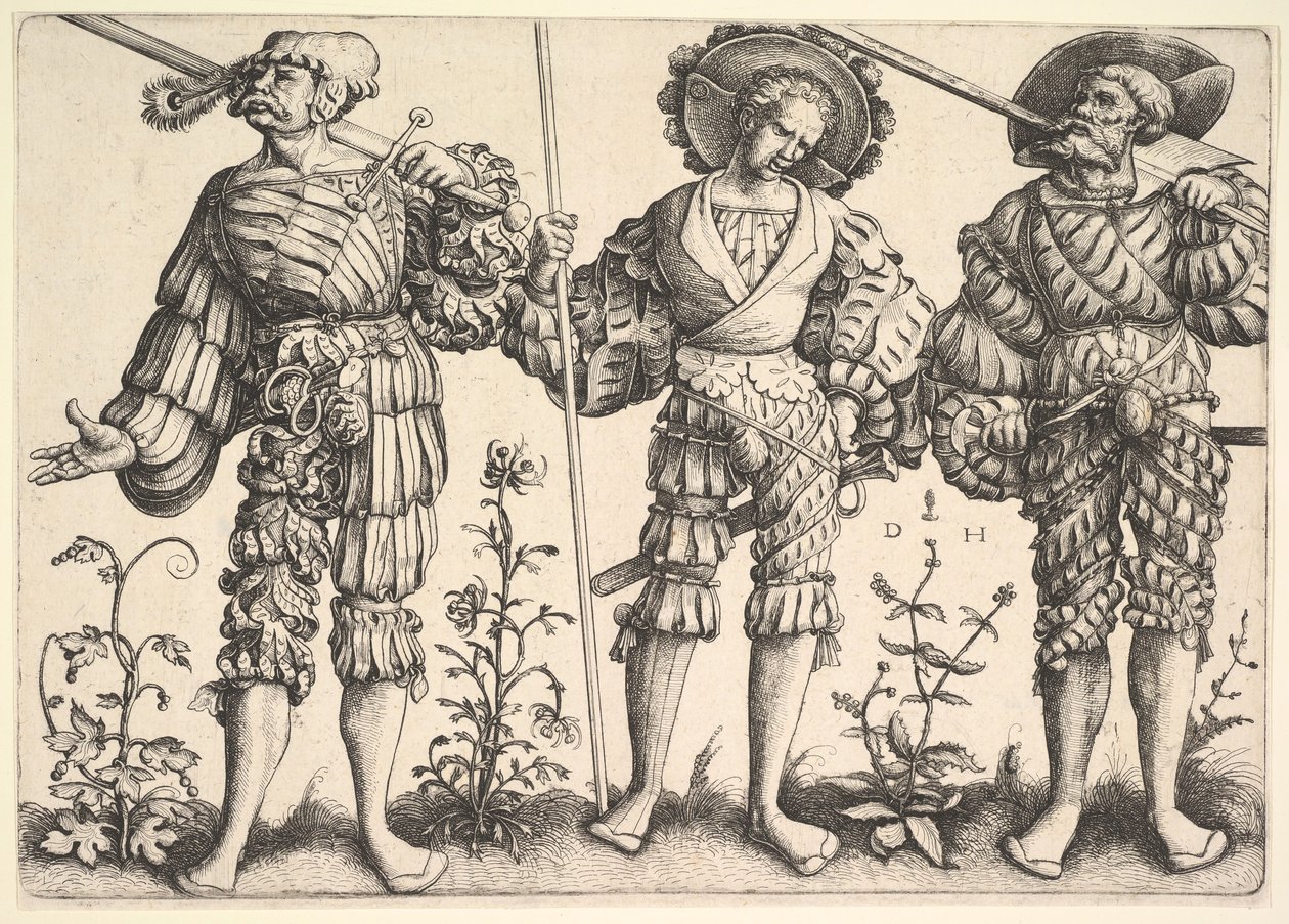 Tre soldati tedeschi da Daniel Hopfer