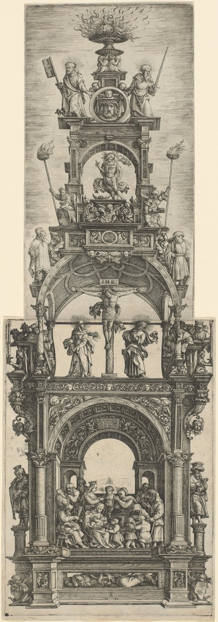 Altare Trionfale con Scene della Vita di Cristo da Daniel Hopfer