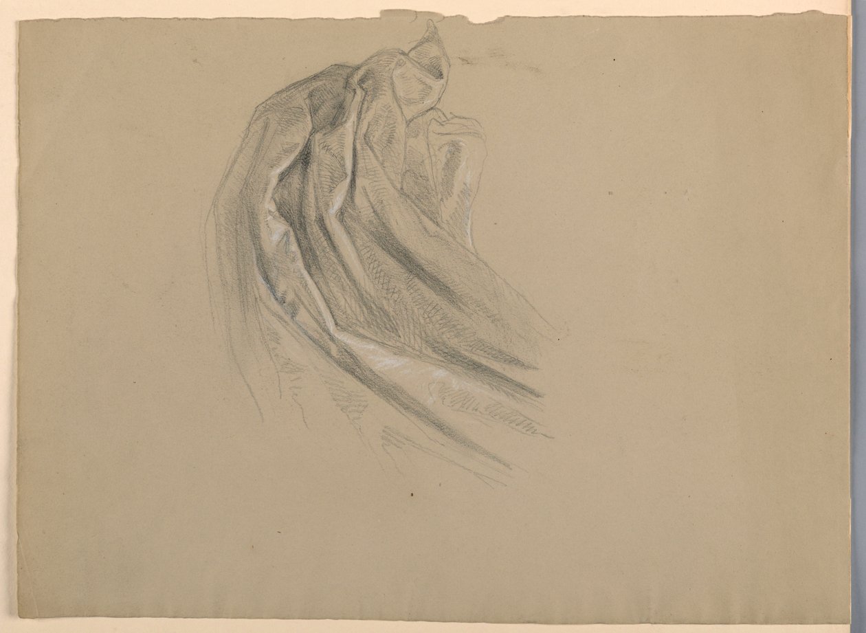 Studio di drappeggio per "Una Maddalena" da Daniel Huntington