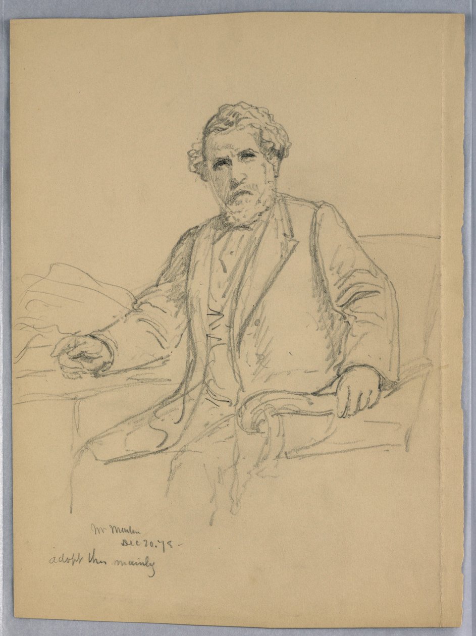Disegno, Charles J. Martin per il, 20 dicembre 1878 da Daniel Huntington