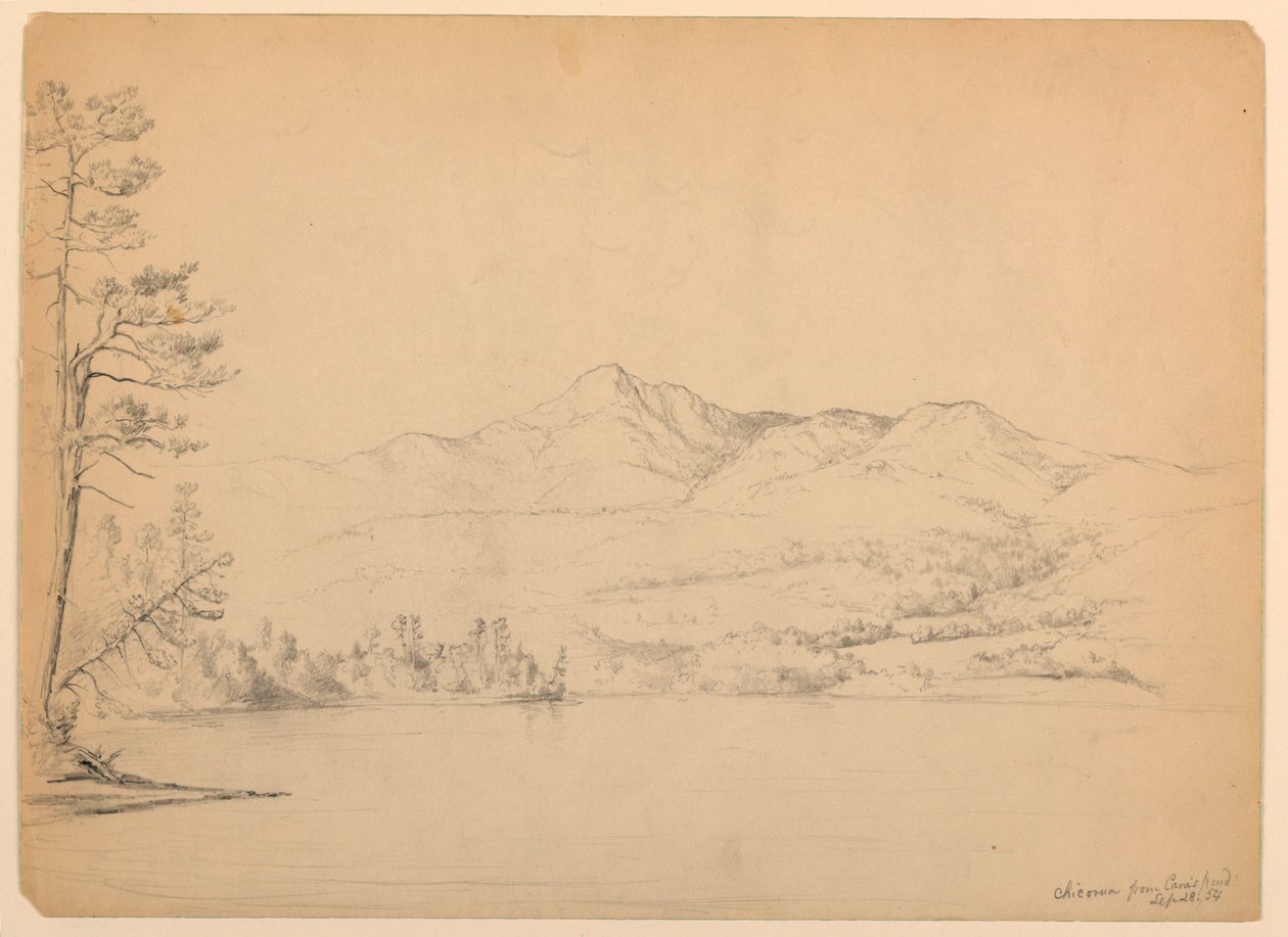 Disegno, Monte Chocorua da Cara