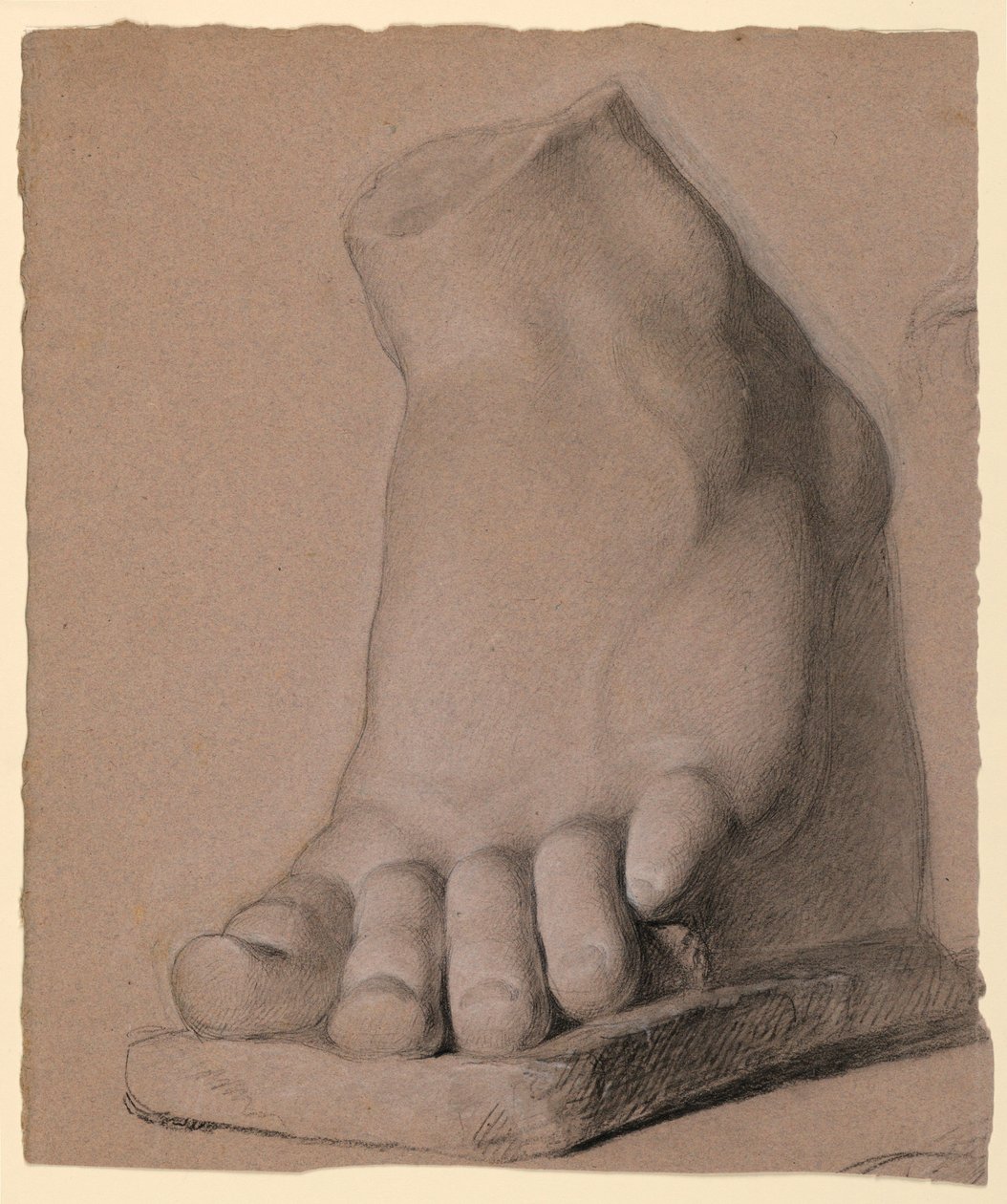 Disegno, piede sinistro da un gesso, 1840 da Daniel Huntington