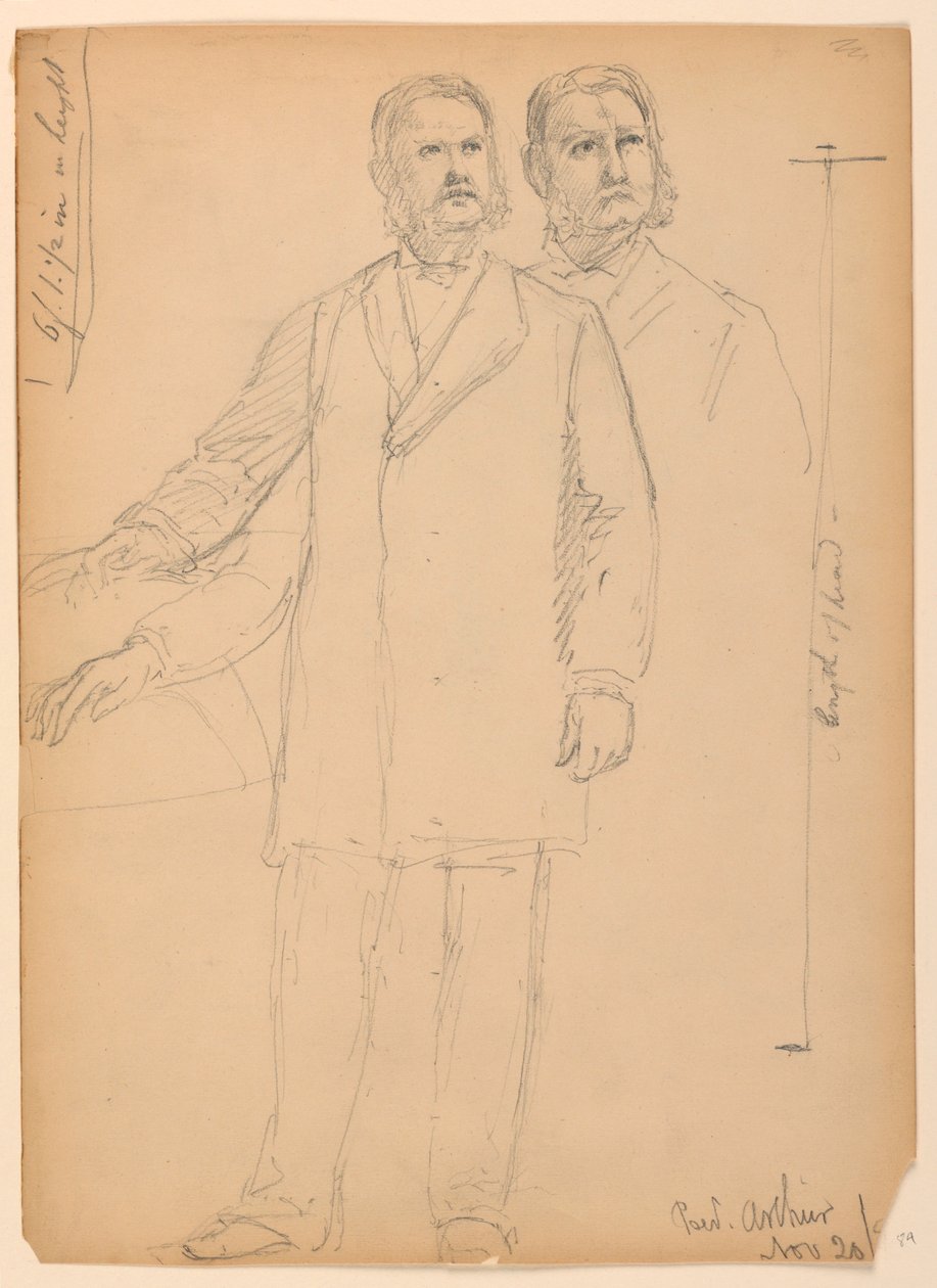 Disegno, Presidente Chester A. Arth, 1850 da Daniel Huntington