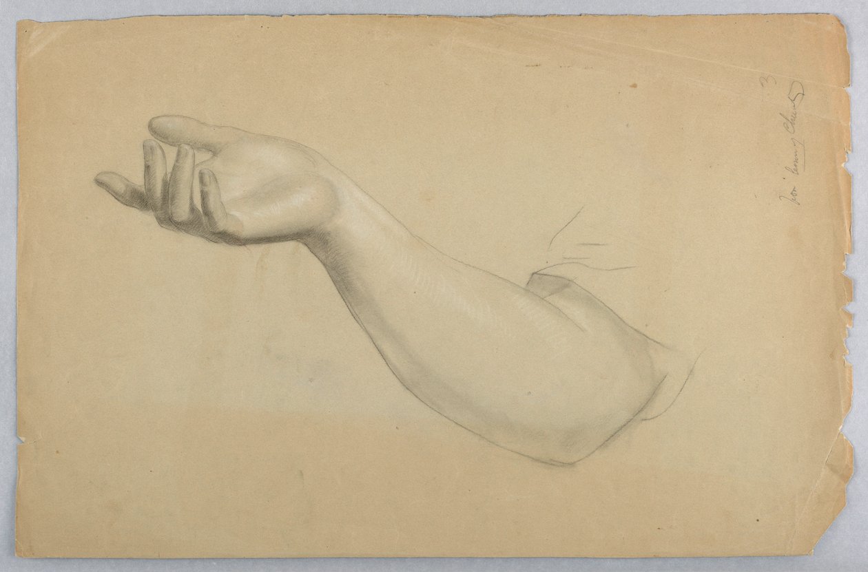 Disegno, studio per "Una lezione di carità", 1850 da Daniel Huntington