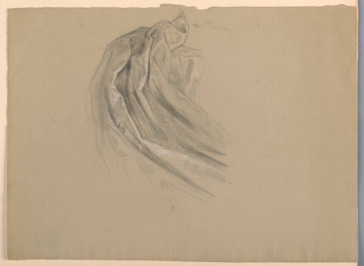 Disegno, studio per "Una Maddalena", D, 1852 da Daniel Huntington