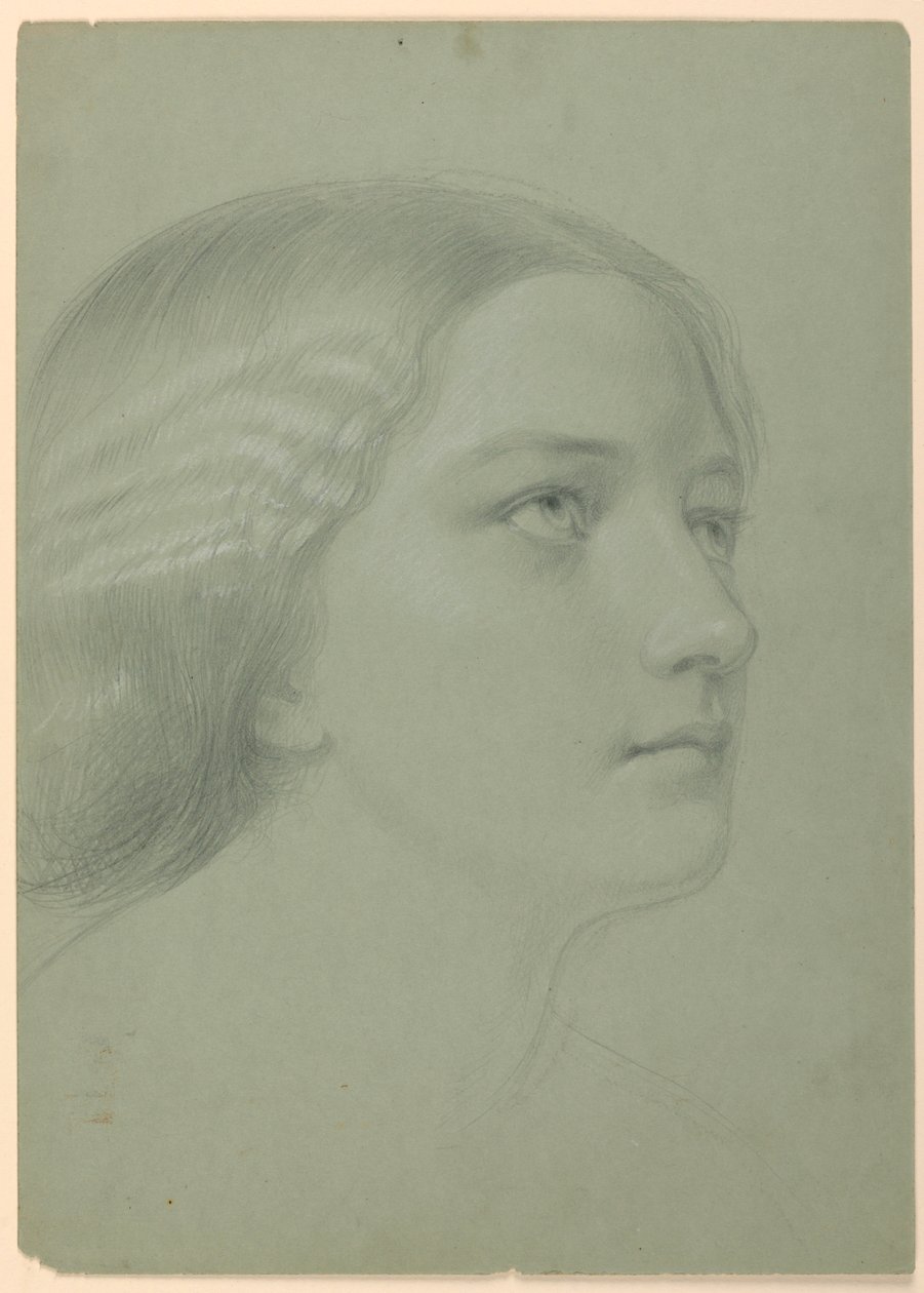 Disegno, studio per "Una Maddalena", F, 1852 da Daniel Huntington
