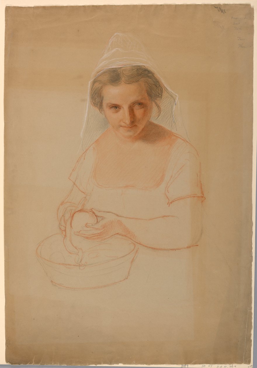 Disegno, studio per "Ichabod Crane", 1861 da Daniel Huntington