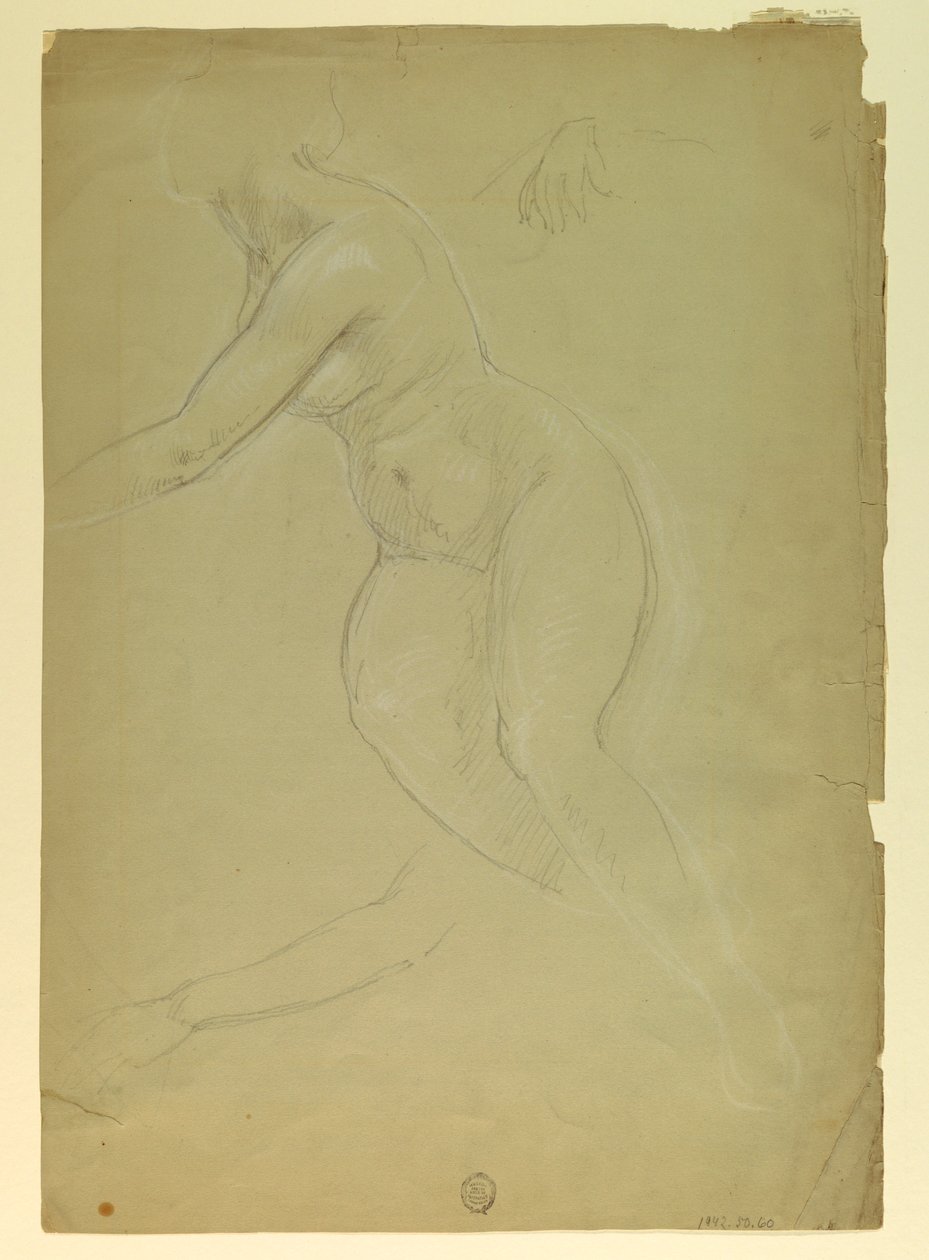 Disegno, studio per "Giustizia e Pe", 1886 da Daniel Huntington