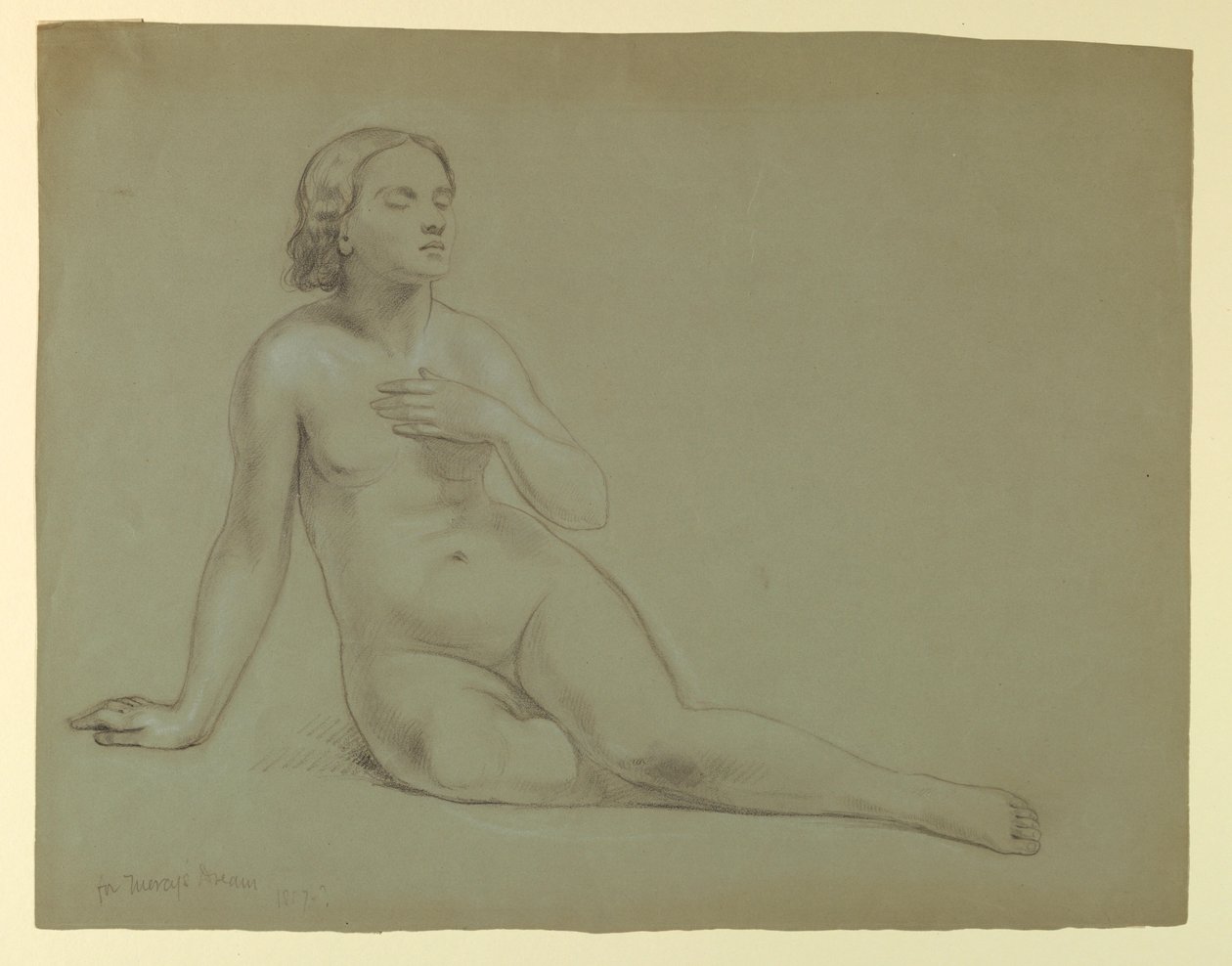 Disegno, studio per "Il sogno di Mercy", 1857 da Daniel Huntington