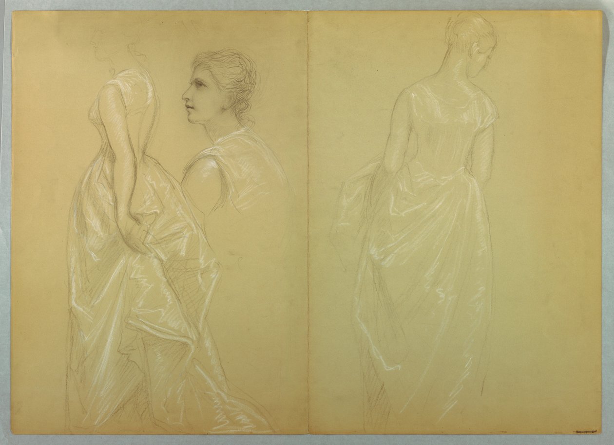 Disegno, studio per "Mrs. Washingto", 1878-86 e 1860 da Daniel Huntington
