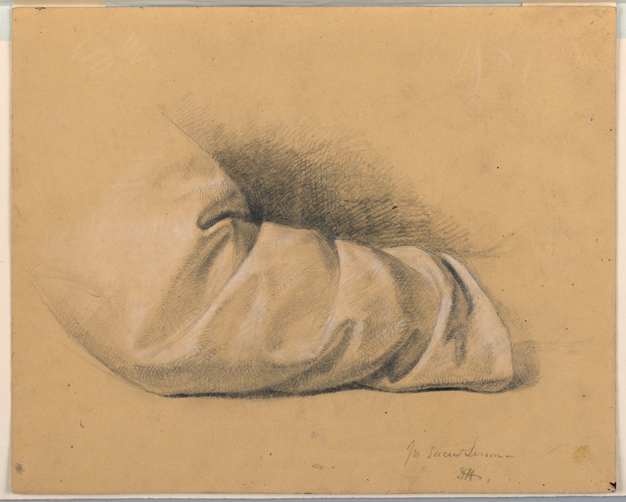 Disegno, studio per "Lezione sacra", 1844 da Daniel Huntington