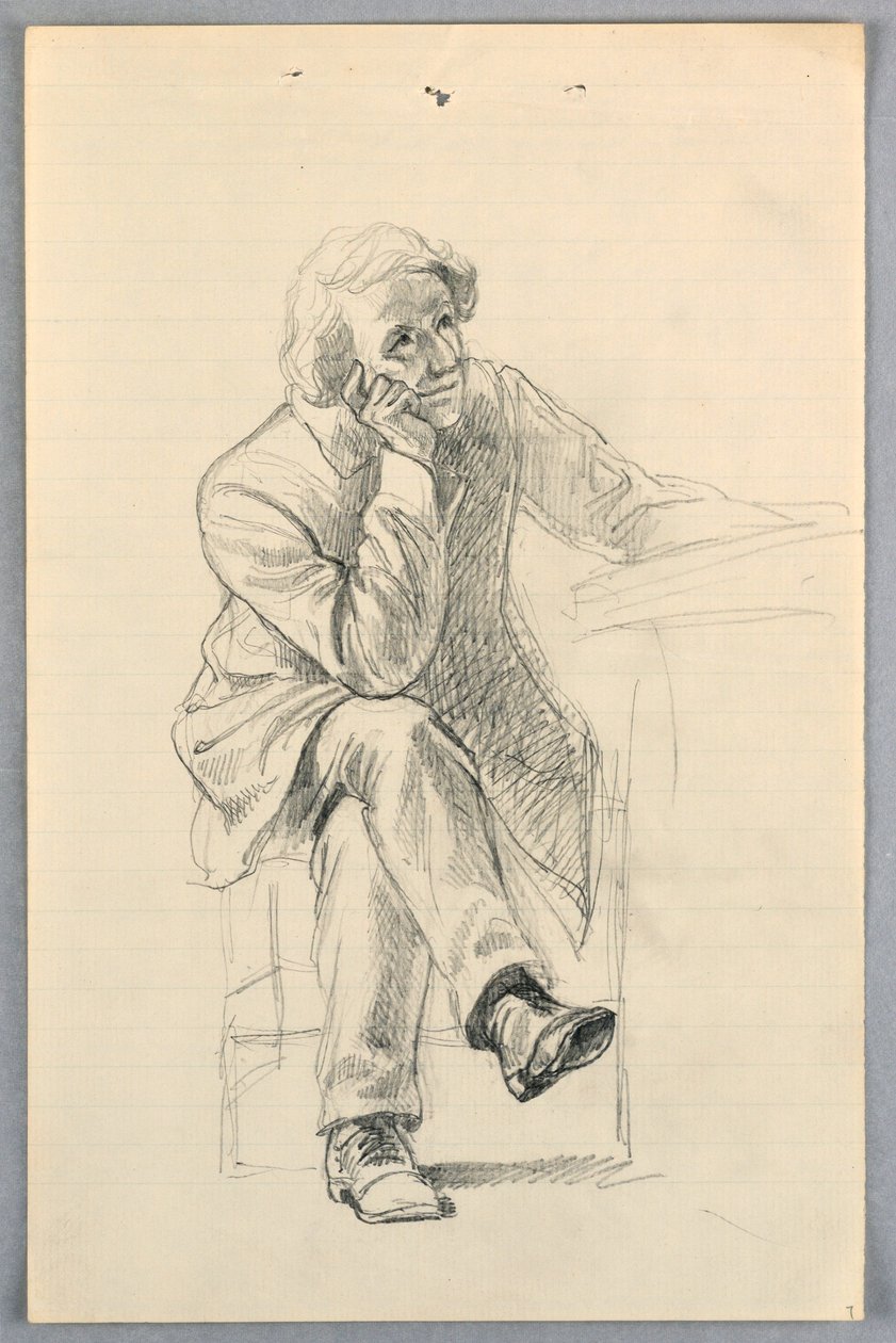 Disegno, studio per "Gruppo scientifico", 1858 da Daniel Huntington