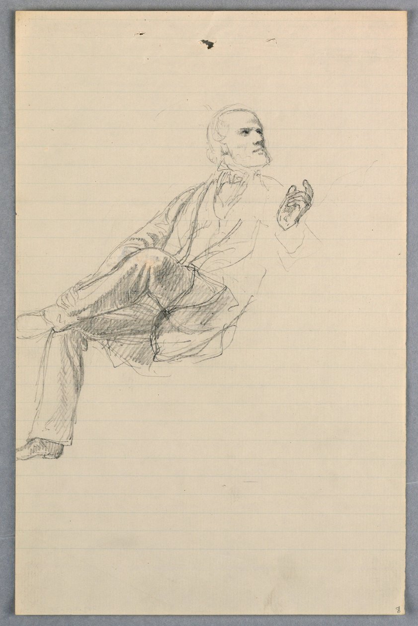 Disegno, studio per "Gruppo scientifico", 1858 da Daniel Huntington