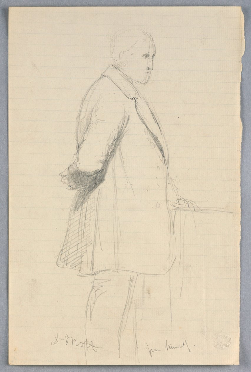 Disegno, studio per "Gruppo scientifico", 1858 da Daniel Huntington