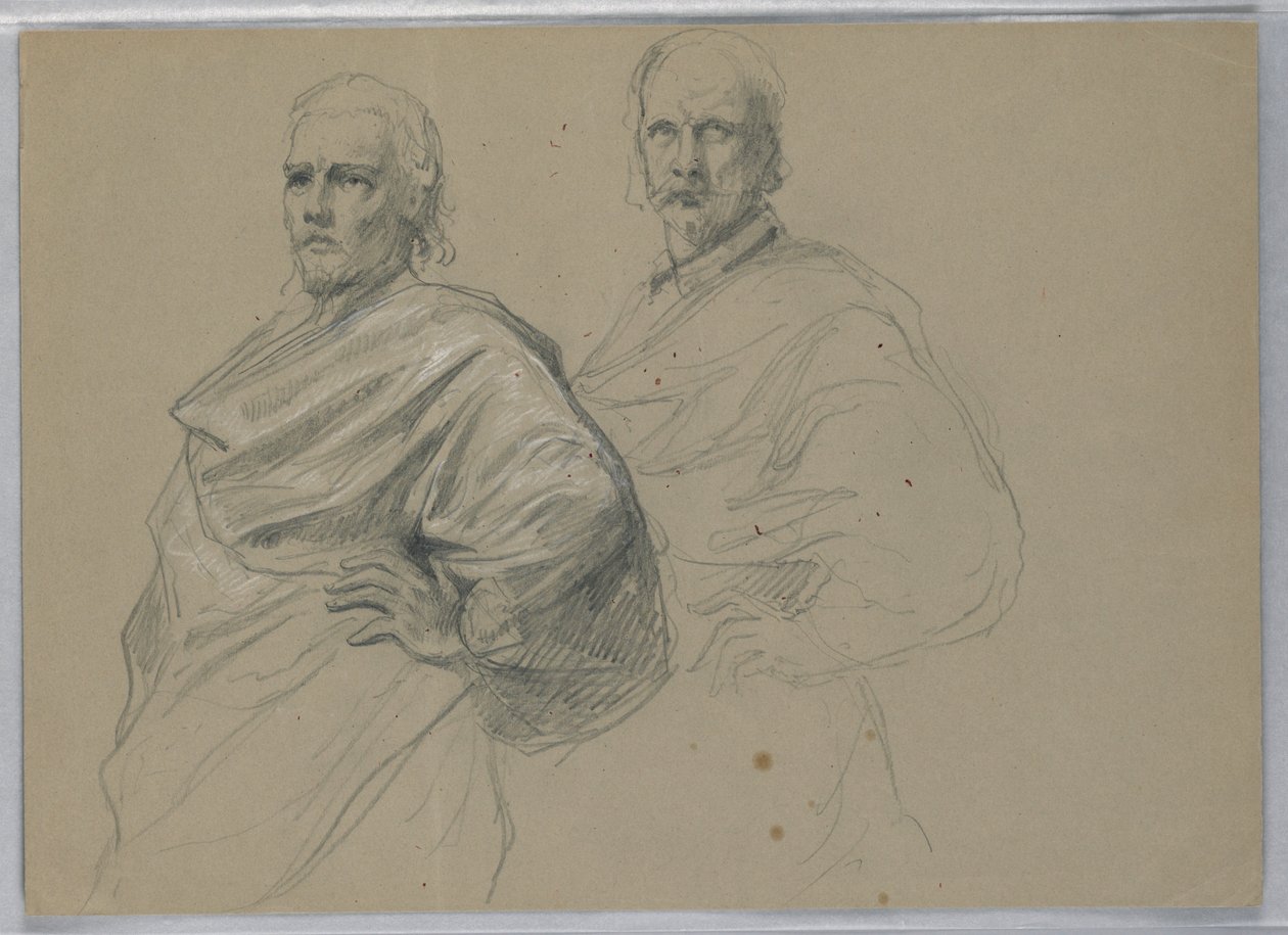 Disegno, Studio per "Tiziano in mostra", 1871-72 da Daniel Huntington