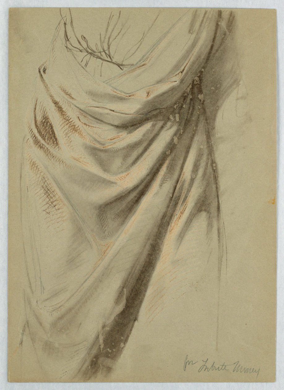 Disegno, studio per "Tribute Money", 1852 da Daniel Huntington