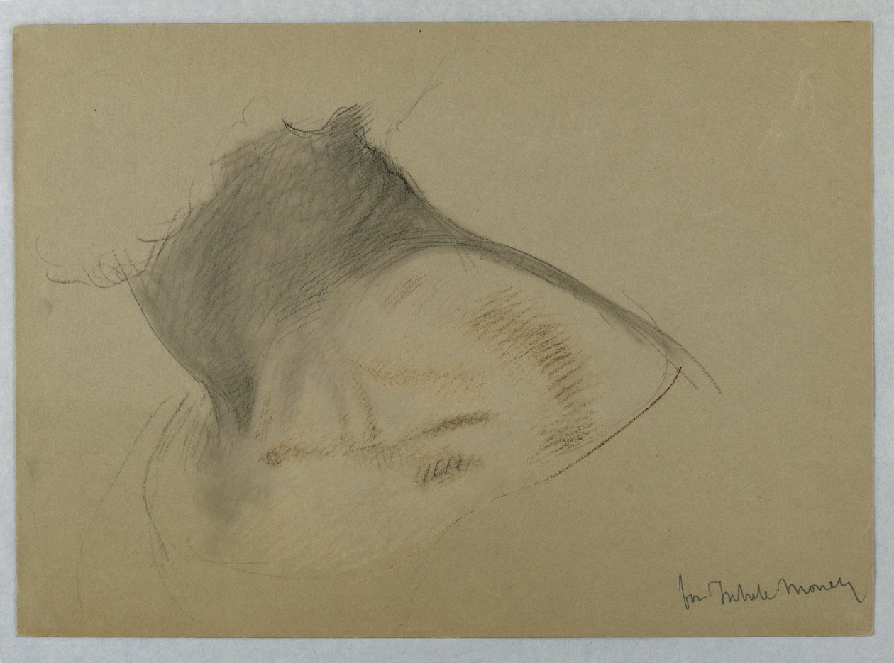 Disegno, studio per "Tribute Money", 1852 da Daniel Huntington