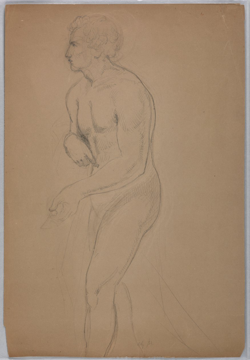 Disegno, studio per "Tribute Money", luglio 1852 da Daniel Huntington
