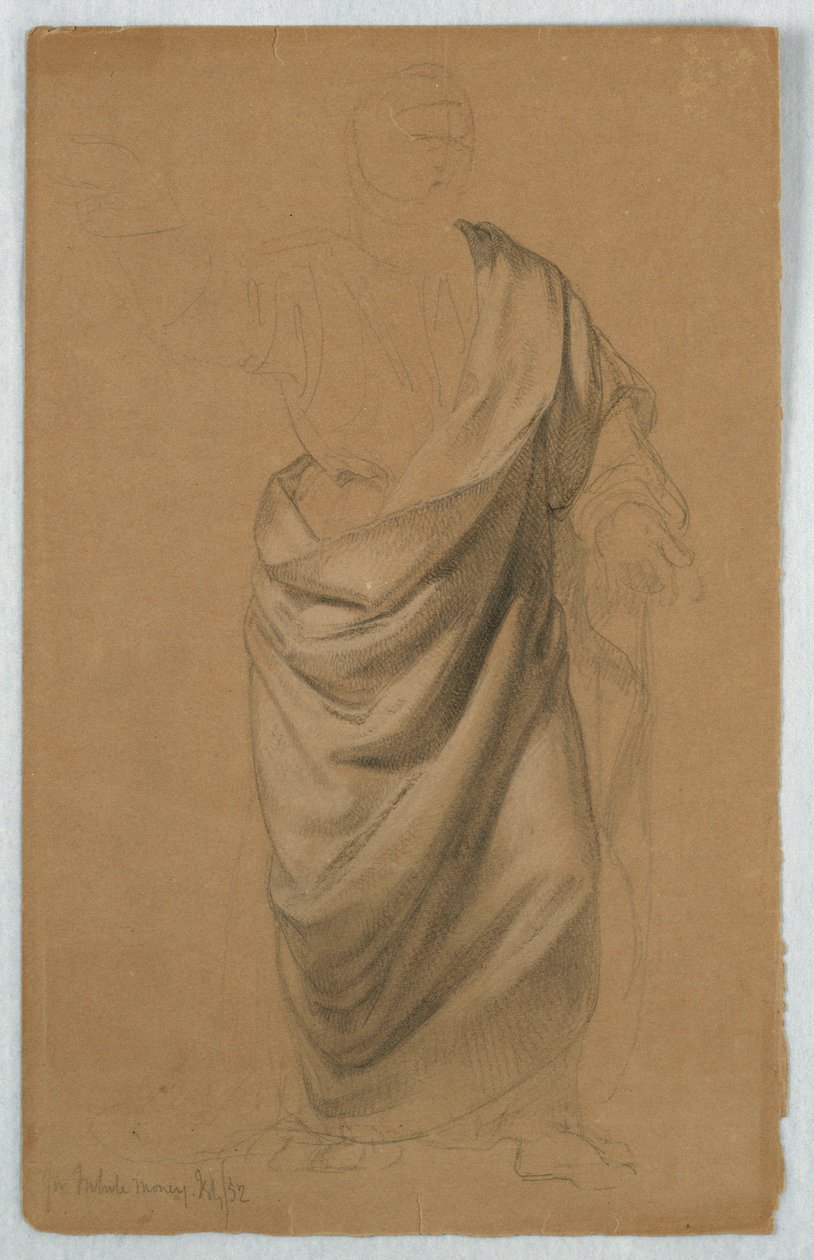 Disegno, studio per "Tribute Money", luglio 1852 da Daniel Huntington