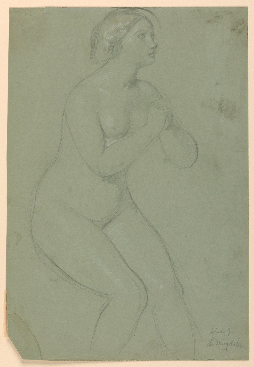 Studio di Nudo Femminile per "Una Maddalena" da Daniel Huntington