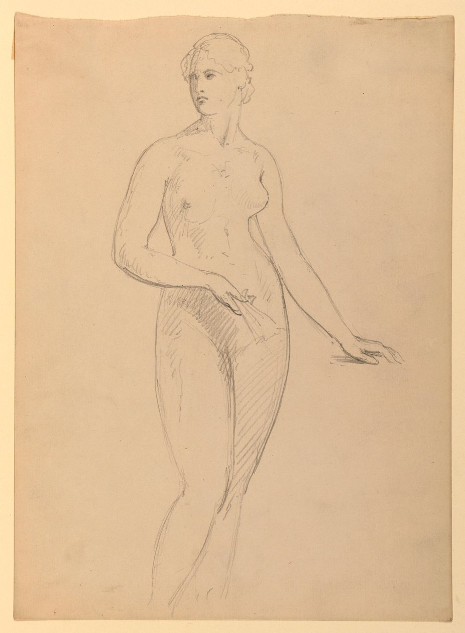 Nudo femminile, studio per il ritratto di Mrs. Henry Schieffelin da Daniel Huntington