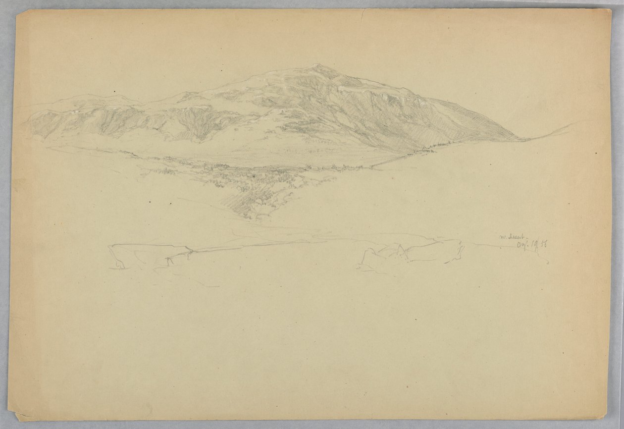 Schizzo di paesaggio, Mount Desert, Maine da Daniel Huntington