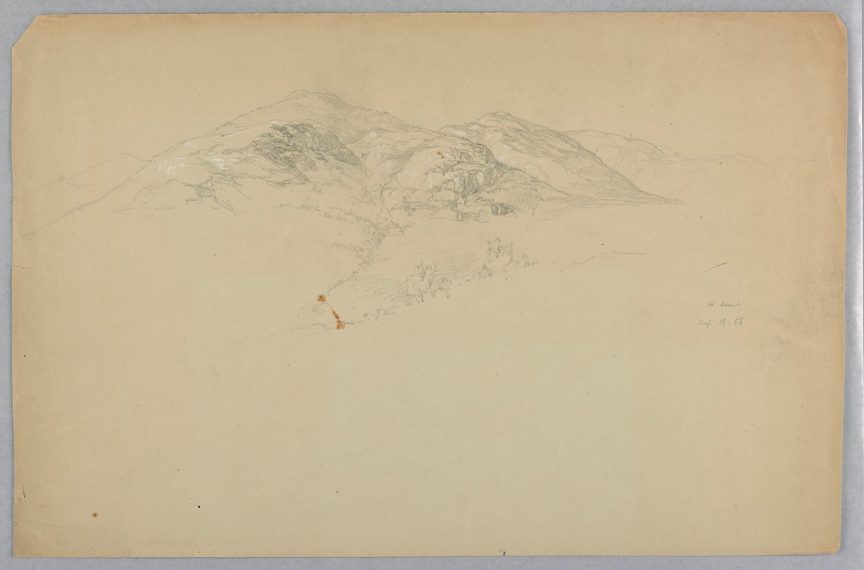 Schizzo di paesaggio, Mount Desert, Maine da Daniel Huntington