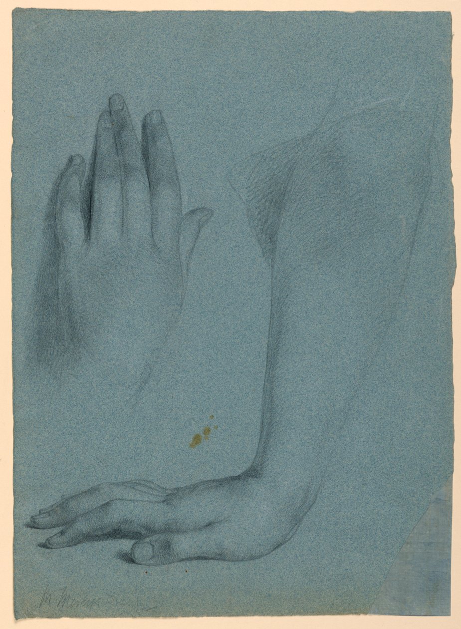 Mano e braccio della Misericordia, studio per "Il sogno della Misericordia" da Daniel Huntington