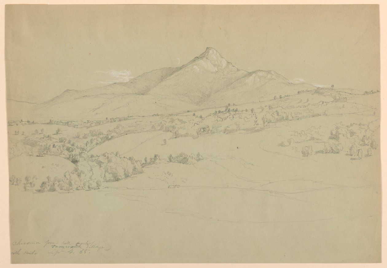 Monte Chocorua dalla collina vicino al villaggio di Tamworth da Daniel Huntington