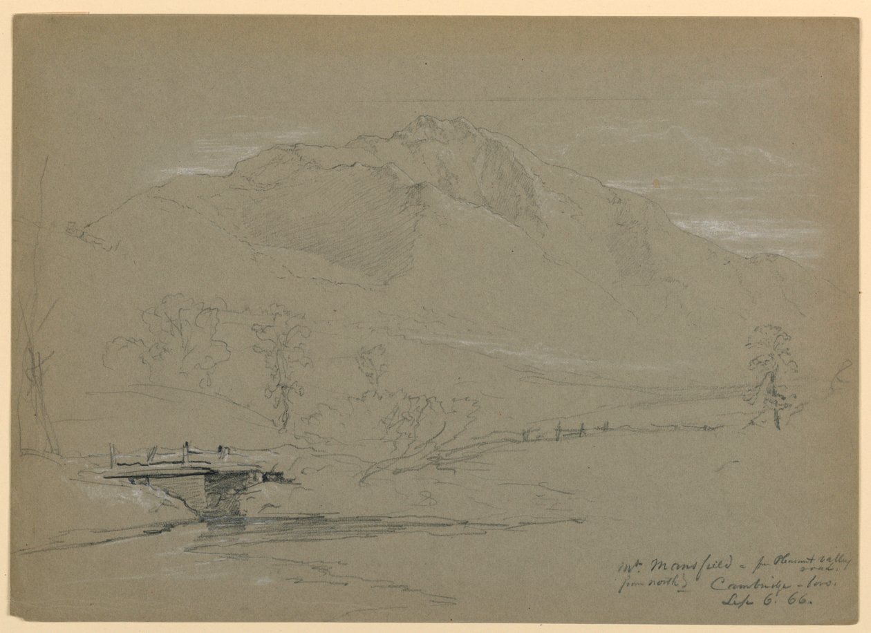 Monte Mansfield dalla Pleasant Valley Road, Cambridge, Vermont da Daniel Huntington