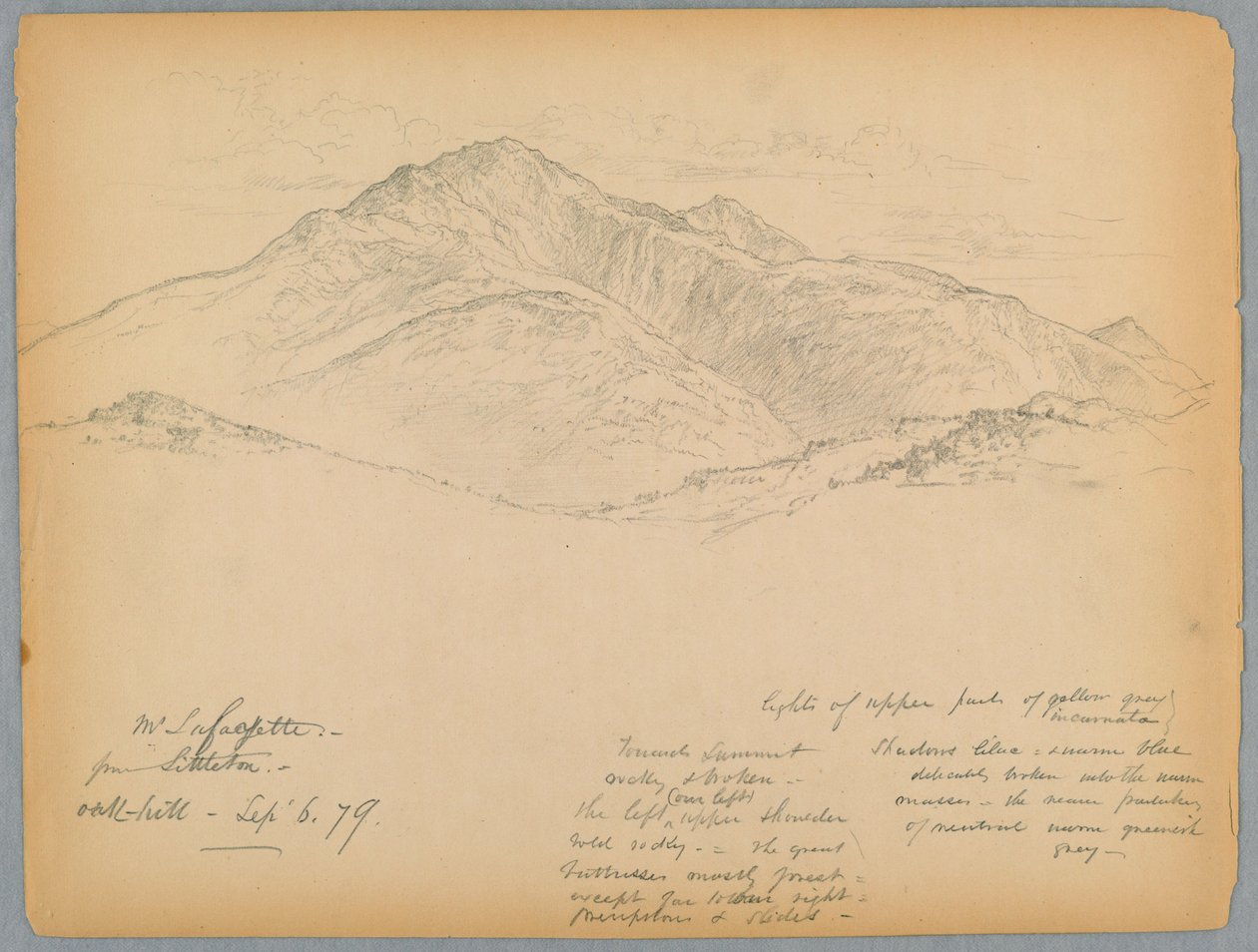 Monte Lafayette da Oak Hill, Littleton, New Hampshire da Daniel Huntington