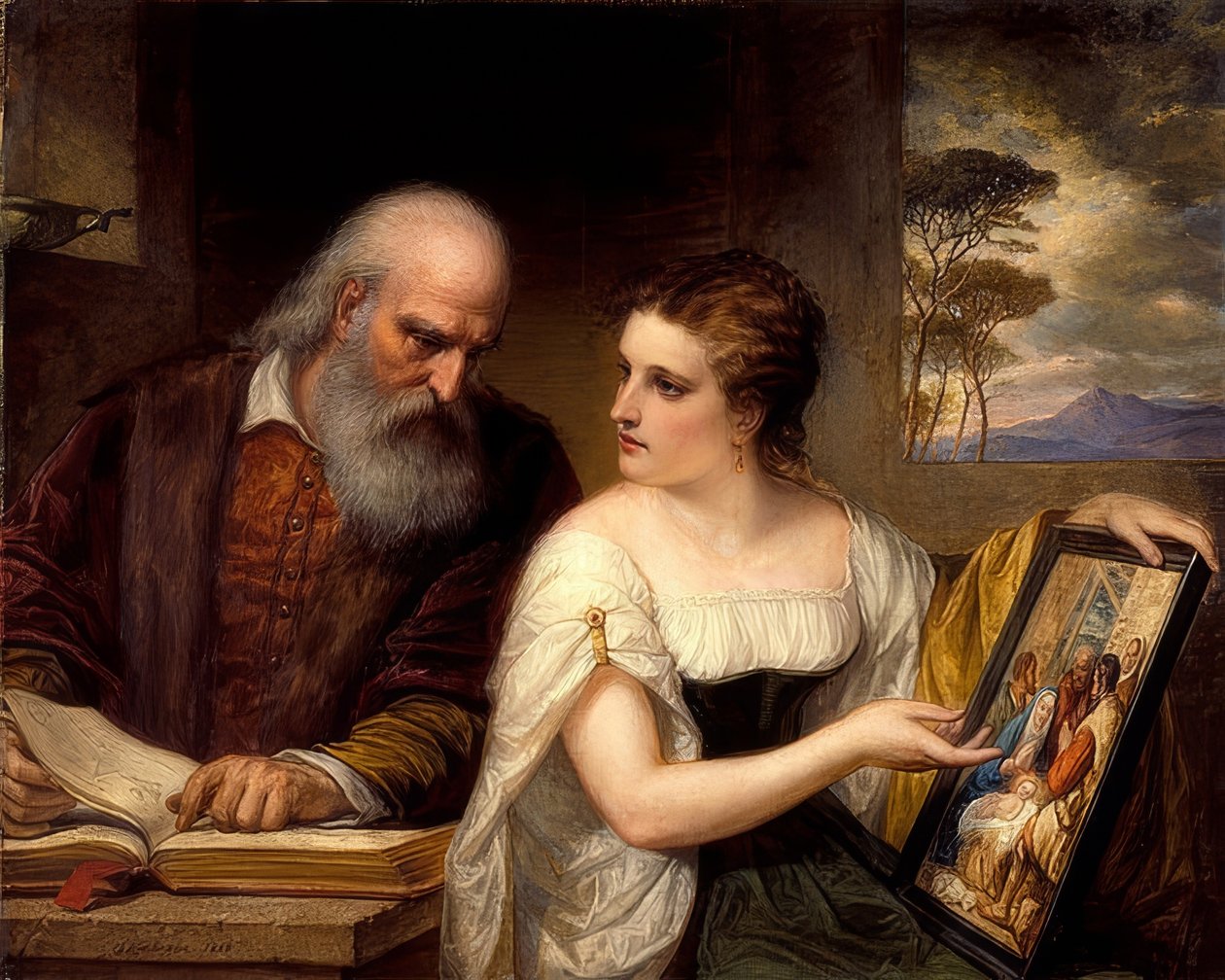 Filosofia e arte cristiana da Daniel Huntington