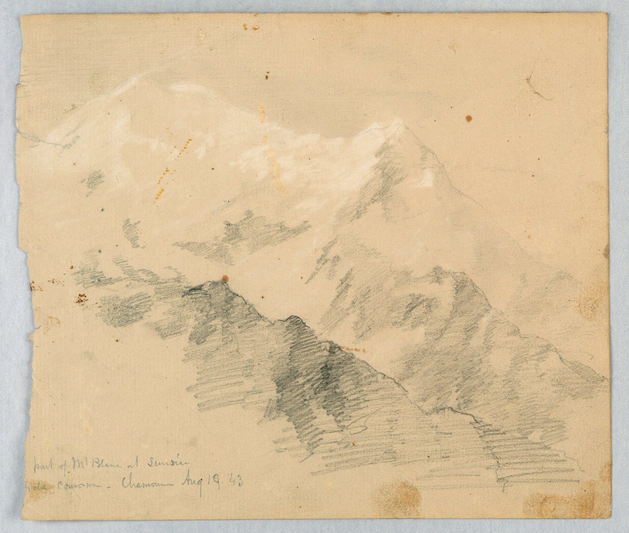 Schizzo del Monte Bianco all