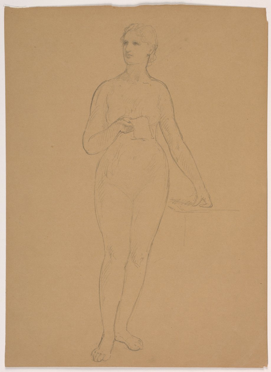 Nudo femminile in piedi da Daniel Huntington
