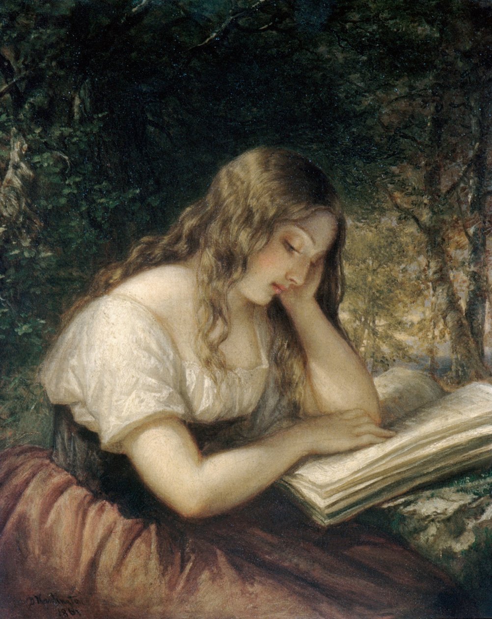 Studiare in un bosco da Daniel Huntington