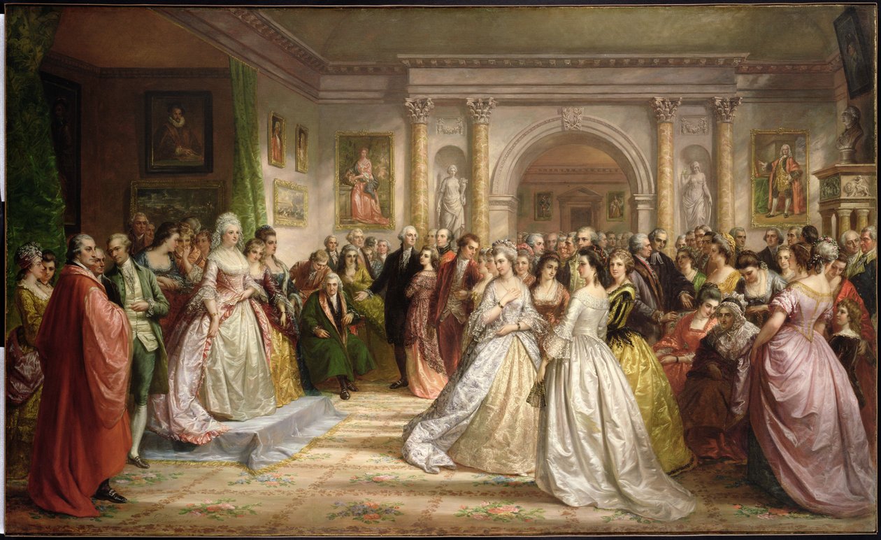 La corte repubblicana (Ricevimento di Lady Washington) 1861 da Daniel Huntington